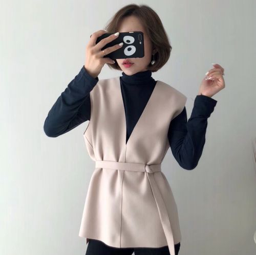 Débardeur hiver femme en Peau de daim - Ref 3175536