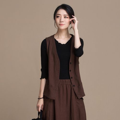 Débardeur hiver femme en Chanvre - Ref 3175937
