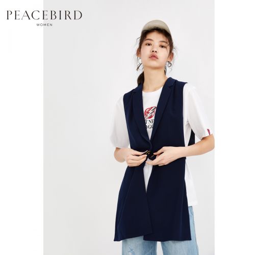 Débardeur hiver femme PEACEBIRD en Polyester - Ref 3176268