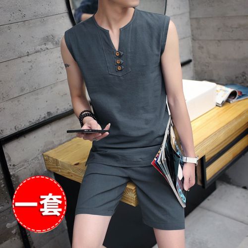 Débardeur homme maillot de corps en Fluid Systems pour été - Ref 1581755