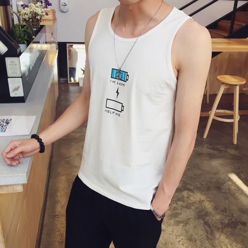 Débardeur homme maillot de corps XHHX en coton pour été - Ref 1581779