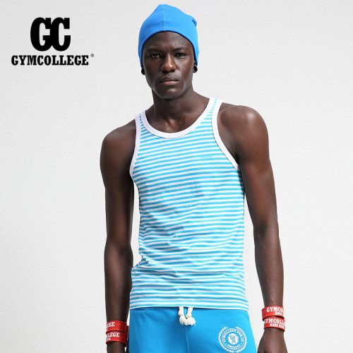 Débardeur homme maillot de corps GYMCOLLEGE en coton pour été - Ref 1581796