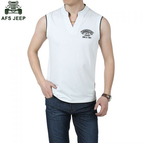 Débardeur homme maillot de corps AFS JEEP en coton pour été - Ref 1581842