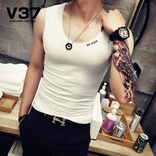 Débardeur homme maillot de corps en coton pour été - Ref 1581889