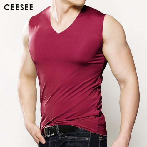 Débardeur homme maillot de corps en nylon pour été - Ref 1581923