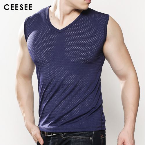 Débardeur homme maillot de corps en nylon pour été - Ref 1581939