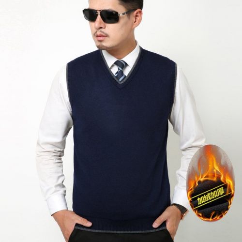 Débardeur homme Woolen gilet en laine pour hiver - Ref 1582020