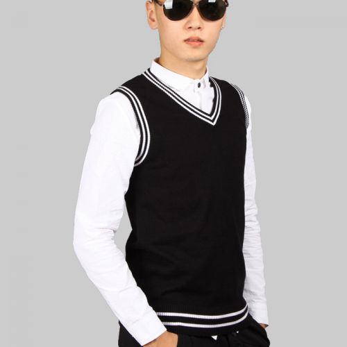 Débardeur homme Woolen gilet en coton pour hiver - Ref 1582025