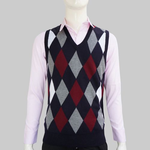 Débardeur homme Woolen gilet en laine pour hiver - Ref 1582031