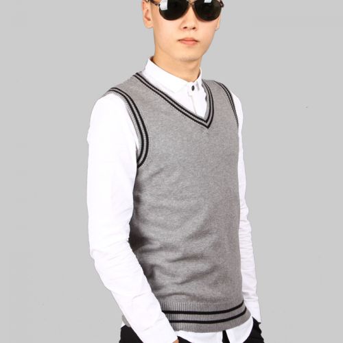 Débardeur homme Woolen gilet pour automne - Ref 1582041