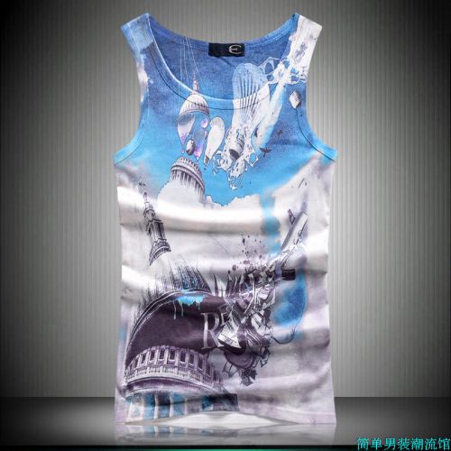 Débardeur homme maillot de corps en coton ammoniac pour été - Ref 1582068