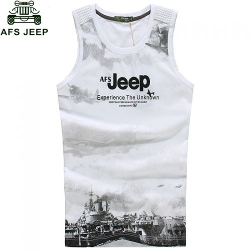 Débardeur homme maillot de corps AFS JEEP en coton pour été - Ref 1582073