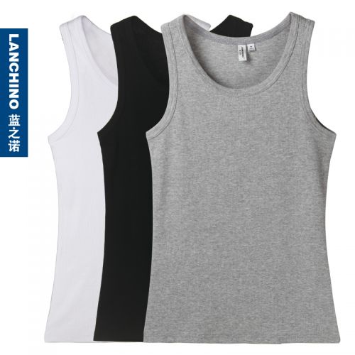 Débardeur homme maillot de corps LANCHINO en coton pour été - Ref 1582081