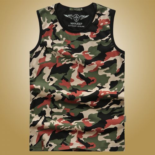 Débardeur homme maillot de corps NIANJEEP en CVC pour été - Ref 1582120