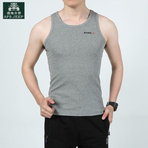 Débardeur homme maillot de corps AFS JEEP en coton pour été - Ref 1582128