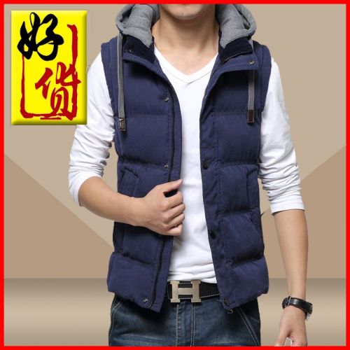 Débardeur homme Woolen gilet en polyester pour automne - Ref 1582143