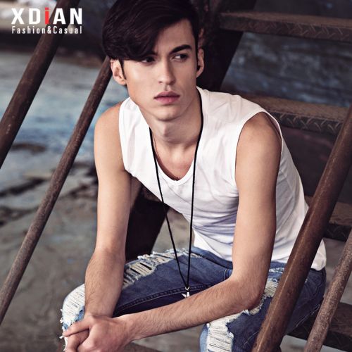 Débardeur homme maillot de corps XDIAN en coton pour été - Ref 1582153