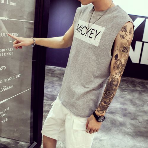 Débardeur homme maillot de corps en coton ammoniac pour été - Ref 1582168