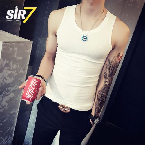 Débardeur homme maillot de corps SIR7 Coton fibre élastique polyuréthane spandex pour été - Ref 1582193