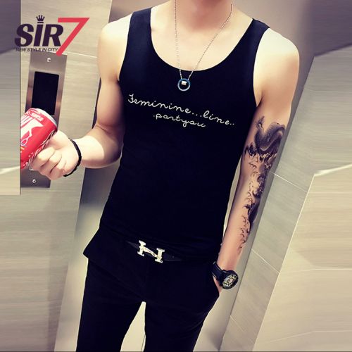 Débardeur homme maillot de corps SIR7 Coton fibre élastique polyuréthane spandex pour été - Ref 1582249