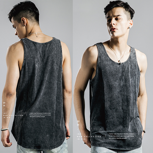 Débardeur homme maillot de corps en polyester pour été - Ref 1582349