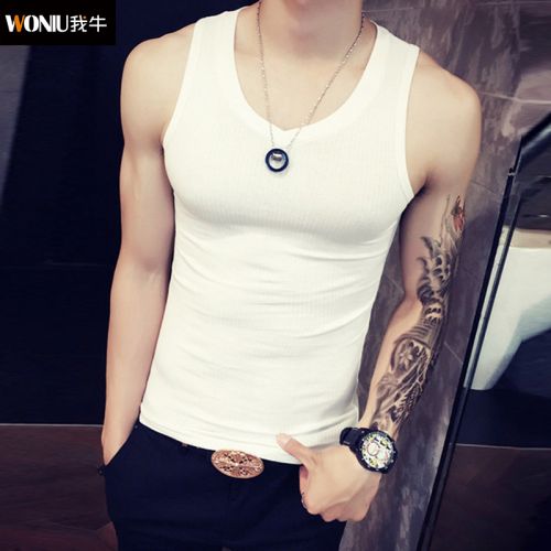 Débardeur homme maillot de corps coton, des fibres polyester à pour été - Ref 1582355