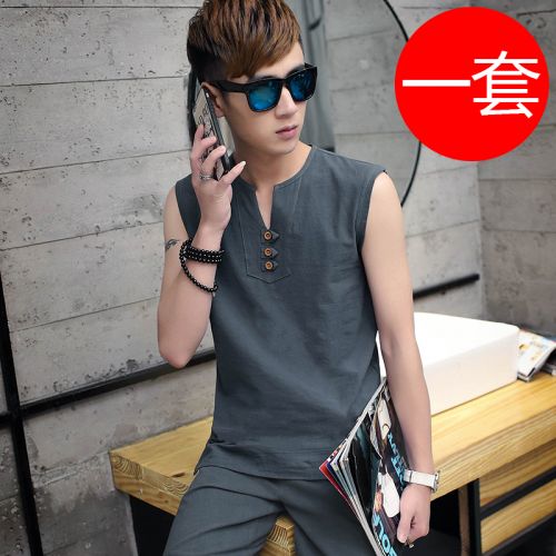 Débardeur homme maillot de corps en Fluid Systems pour été - Ref 1582377