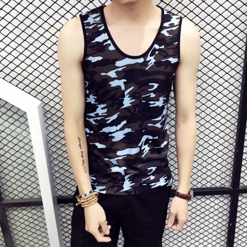 Débardeur homme maillot de corps Coton fibre élastique polyuréthane spandex - Ref 1582384