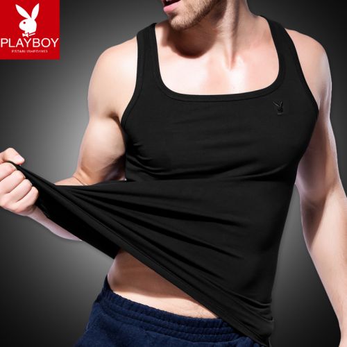 Débardeur homme maillot de corps PLAYBOY en coton ammoniac pour été - Ref 1582408