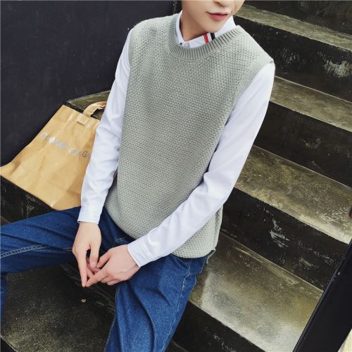 Débardeur homme Woolen gilet en CVC pour automne - Ref 1582460