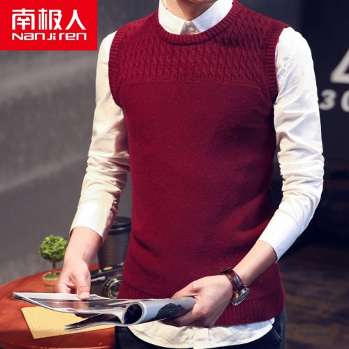 Débardeur homme Woolen gilet en polyester pour printemps - Ref 1582476