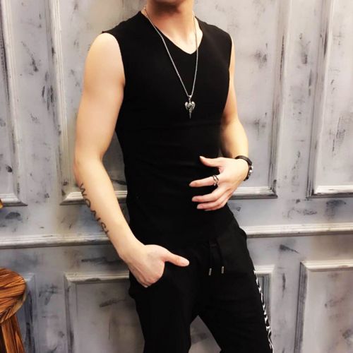 Débardeur homme maillot de corps EDZZO Polyéthylène téréphtalate PET , coton, fibre élastique polyuréthane spandex pour été - Ref 1582485