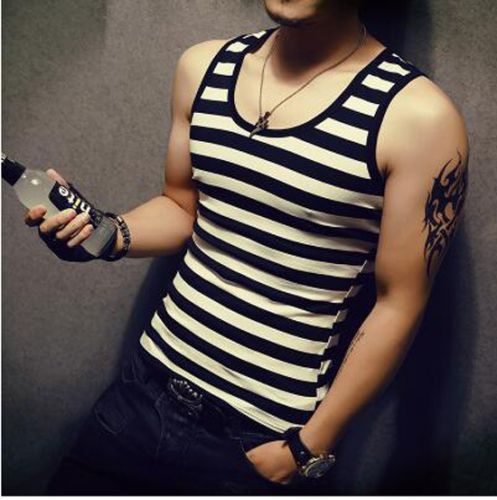 Débardeur homme maillot de corps en coton pour été - Ref 1582495