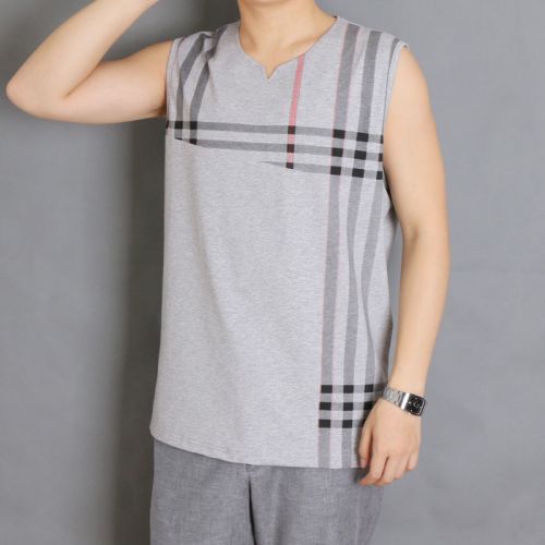 Débardeur homme maillot de corps en coton pour été - Ref 1582502