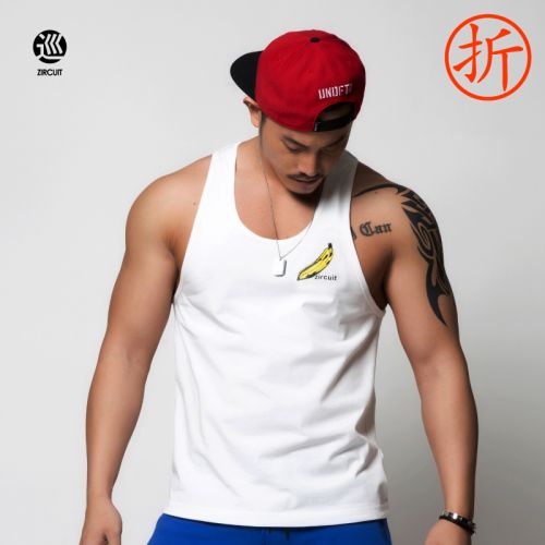 Débardeur homme maillot de corps ZIRCUIT en coton pour printemps - Ref 1582513