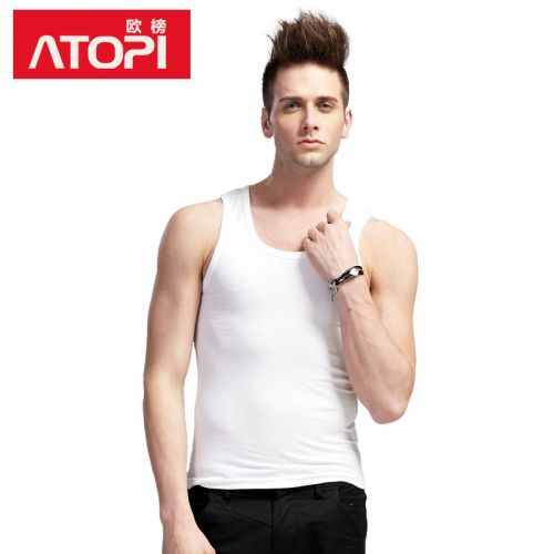 Débardeur homme maillot de corps ATOPI en coton ammoniac pour été - Ref 1582528