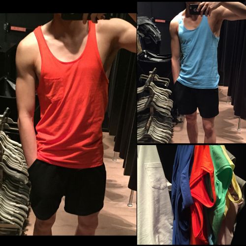 Débardeur homme maillot de corps TOMATOPAPA en coton pour été - Ref 1582562