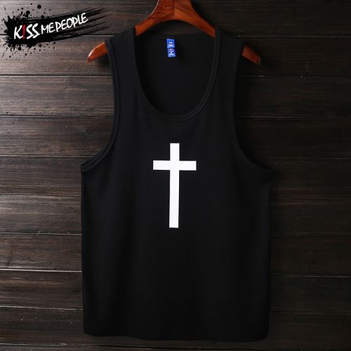 Débardeur homme maillot de corps KISS-ME-PEOPLE en coton pour été - Ref 1582578