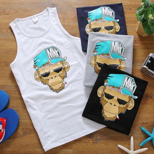 Débardeur homme maillot de corps Coton polyester polyuréthane élastique fibre spandex pour été - Ref 1582581