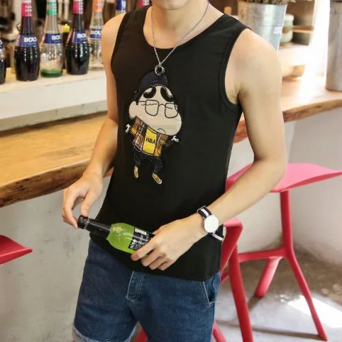 Débardeur homme maillot de corps en coton pour été - Ref 1582593