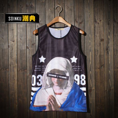 Débardeur homme maillot de corps SOINKU en Jinmian pour été - Ref 1582612