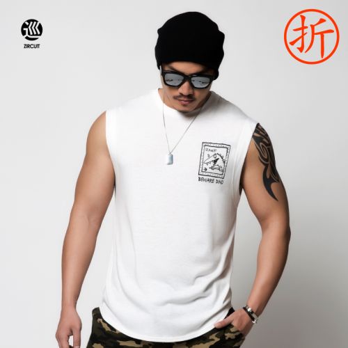 Débardeur homme maillot de corps ZIRCUIT en polyester pour printemps - Ref 1582633