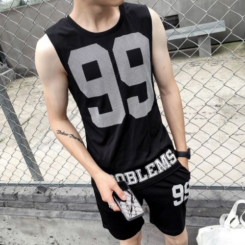 Débardeur homme maillot de corps BOYXCO en polyester pour été - Ref 1582674