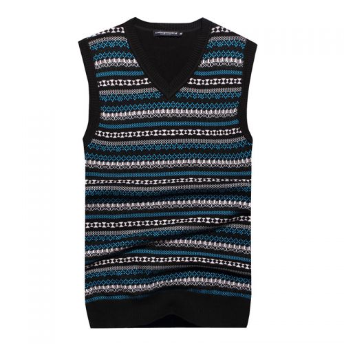 Débardeur homme Woolen gilet en coton pour printemps - Ref 1582694