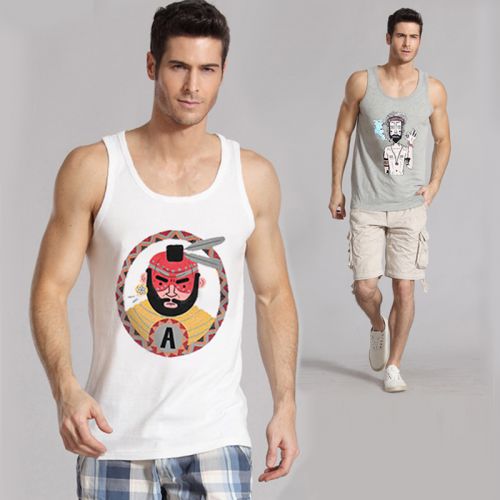Débardeur homme maillot de corps en coton pour été - Ref 1582695