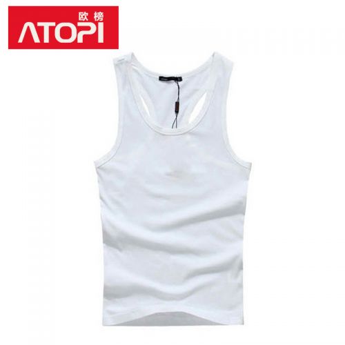 Débardeur homme maillot de corps ATOPI en coton ammoniac pour été - Ref 1582717