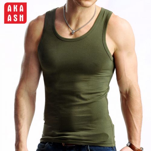 Débardeur homme maillot de corps AKAASH en coton pour été - Ref 1582724