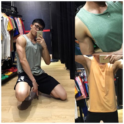 Débardeur homme maillot de corps TOMATOPAPA fibres élastiques polyuréthane spandex pour été - Ref 1582738