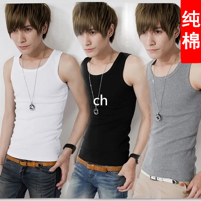 Débardeur homme maillot de corps en coton pour été - Ref 1582816