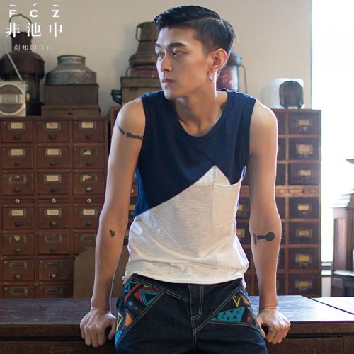 Débardeur homme maillot de corps coton, fibres polyester pour été - Ref 1582928